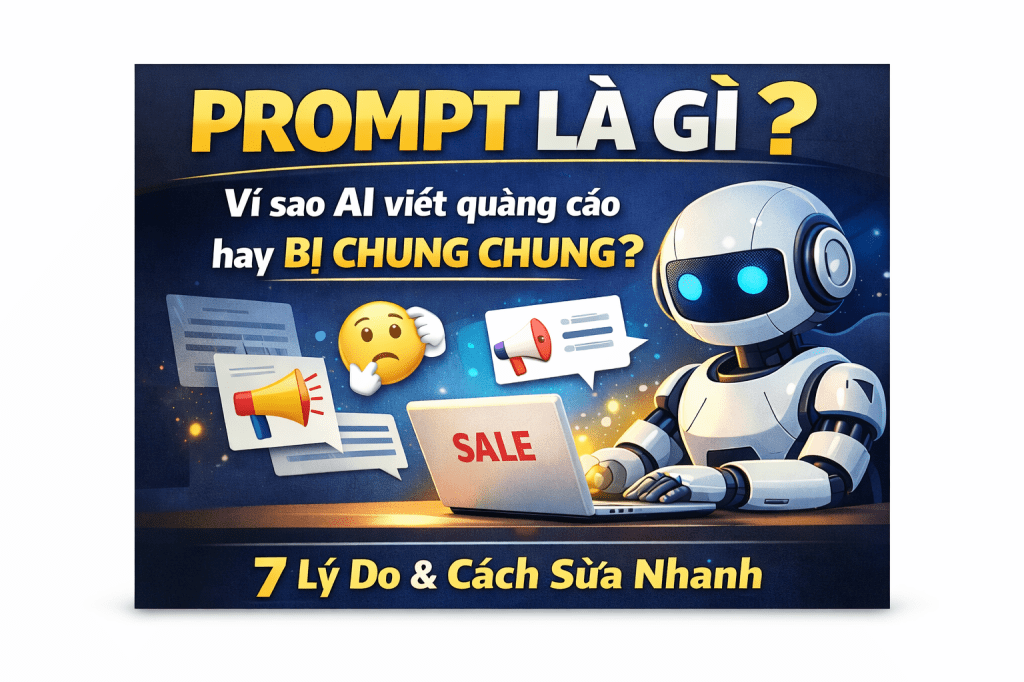 Prompt là gì? Vì sao dùng AI viết quảng cáo hay bị chung&nbsp;chung?